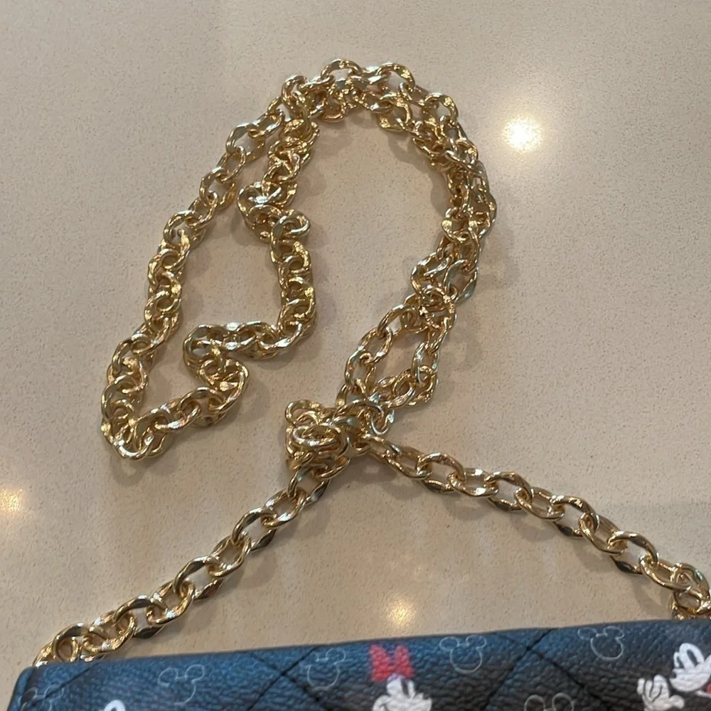 Disney Mickey and Minnie  black Crossbody/ clutch chain bag